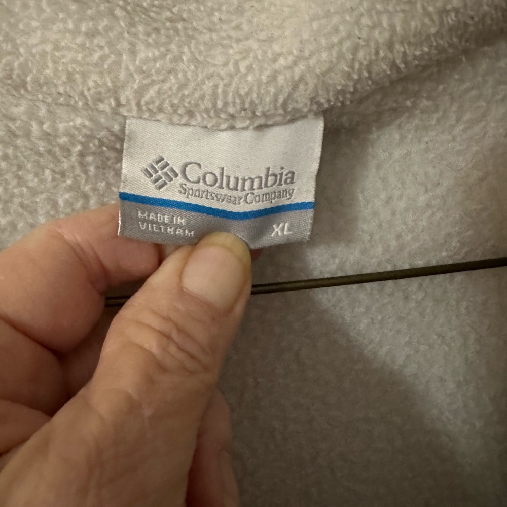 Columbia Off-White Fleece Jacket - Picture 2 of 2